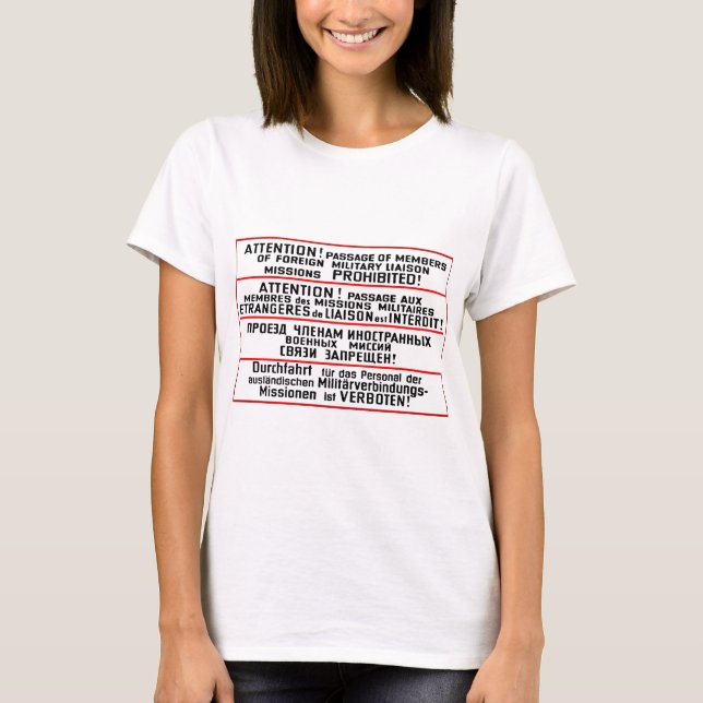 Auftrag-Zeichen-Erinnerungsstücke T-Shirt (Vorderseite)