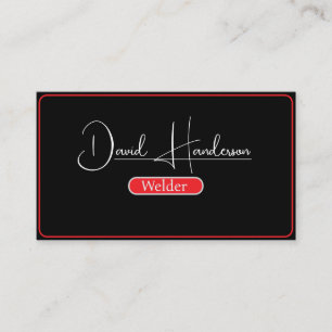 Auftragnehmer für berufliche Metallschweißanlagen Visitenkarte