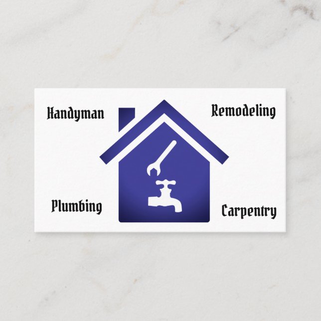 Auftragnehmer-Visitenkarte-Schablone Visitenkarte (Vorderseite)