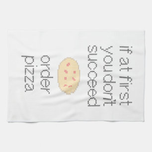 Auftrags-Pizza! Küchentuch