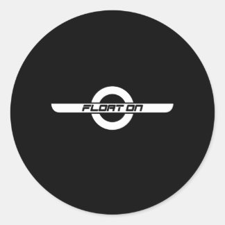 Auftrieb auf einem Inspirierten Rad Runder Aufkleber