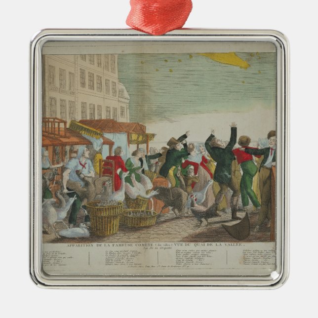 Auftritt des großen Kometen im Jahre 1811 Silbernes Ornament (Vorne)
