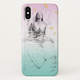 Aufwachende Frau Schwimmt Vorbei Pastellfarben Sur Case-Mate iPhone Hülle