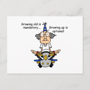 Aufwachsen ist fakultativer Spaß Postkarte