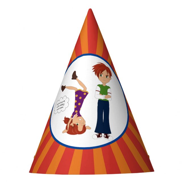 Aufwachsen mit Abtei und Sam-Party-Hut Partyhütchen (Vorderseite)