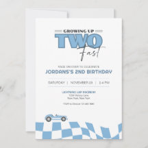 Aufwachsen mit zwei schnellen Rennwagen-Geburtstag