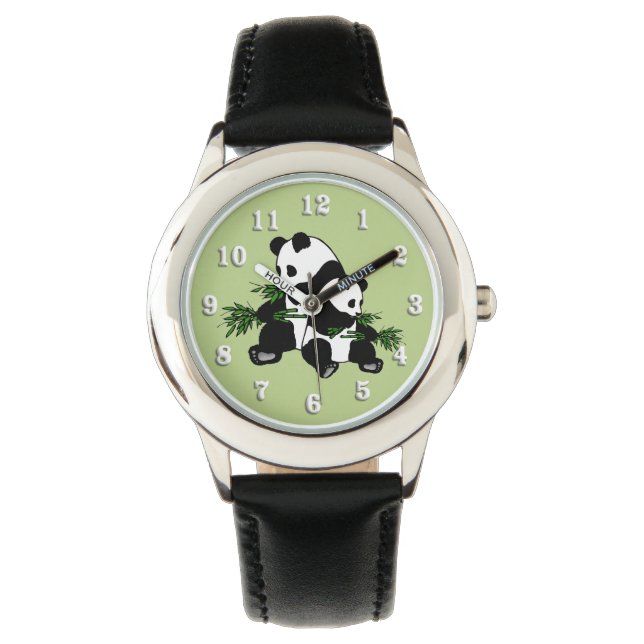 Aufwachsen Panda Armbanduhr (Vorderseite)