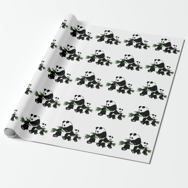 Aufwachsen Panda Geschenkpapier (Ungerollt)