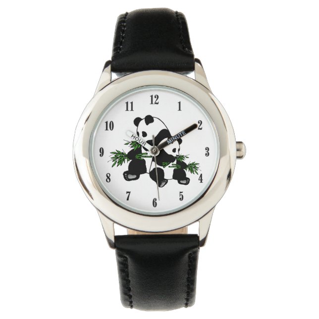 Aufwachsen Panda Watch Armbanduhr (Vorderseite)