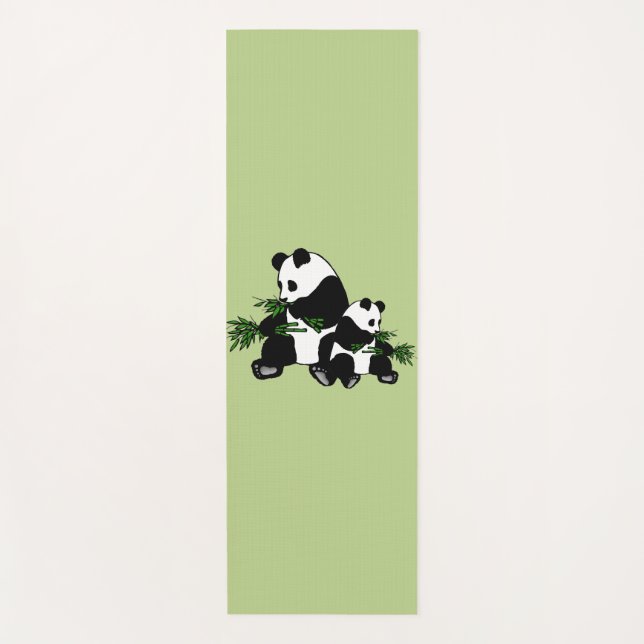 Aufwachsen Panda Yogamatte (Vorderseite)