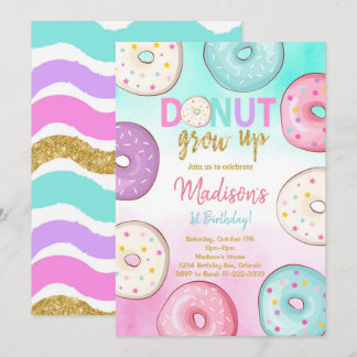 Aufwachsen von Kindergeburtstag Einladung