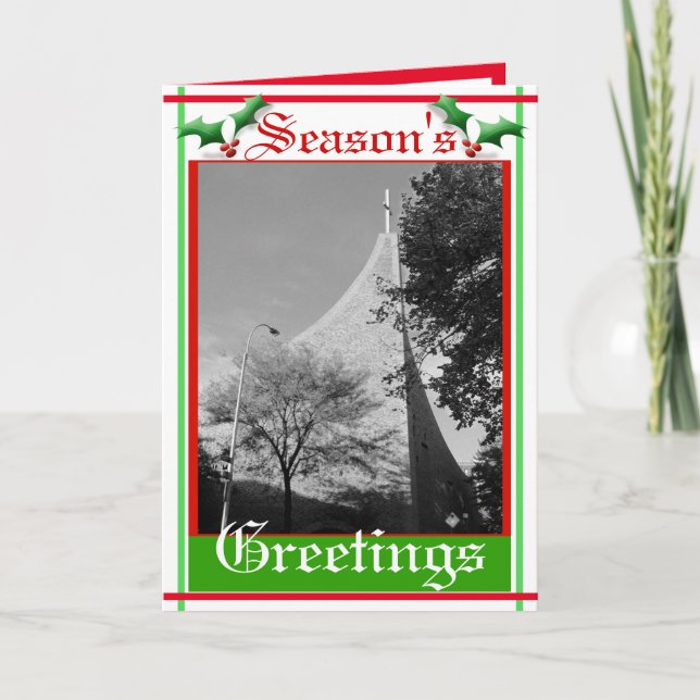 Aufwärts Schleife-Karte Feiertagskarte (Vorderseite)