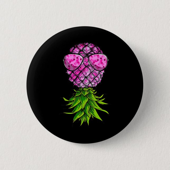Aufwärtstrend des rosa Ribbon Brustkrebs Button (Vorderseite)