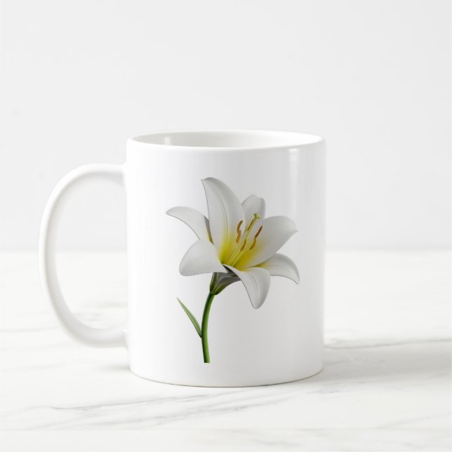 Aufweckende Energie Florale Tasse (Links)