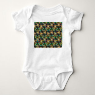Aufwendige Blumen Luxus Tapete Baby Strampler