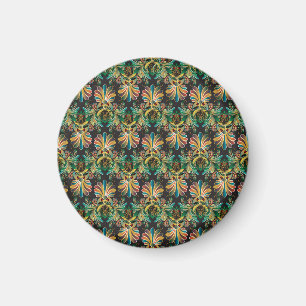 Aufwendige Blumen Luxus Tapete Magnet