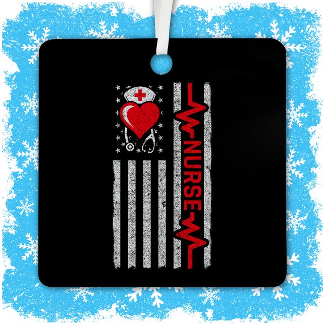 Aufwertung der amerikanischen Flagge Hero Heart Li Ornament Aus Metall (Von Creator hochgeladen)
