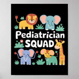 Aufwertung der pädiatrischen Squad Safari Tiere Poster
