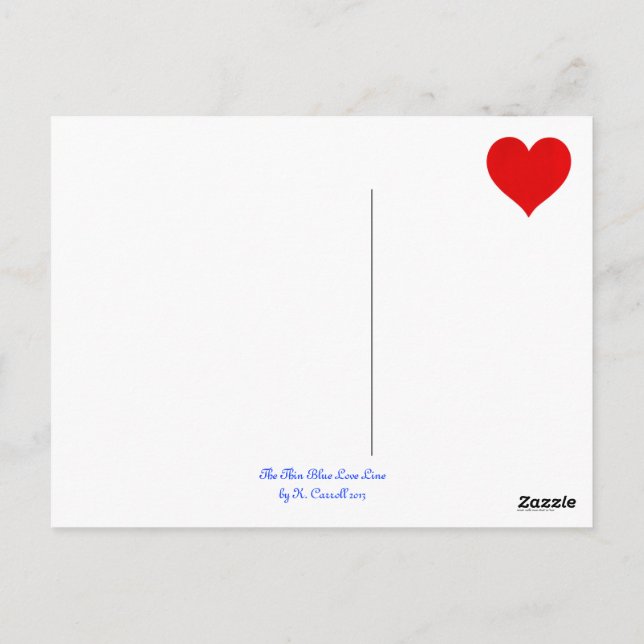 Aufwertung der Strafverfolgung, vielen Dank, Liebe Postkarte (Rückseite)