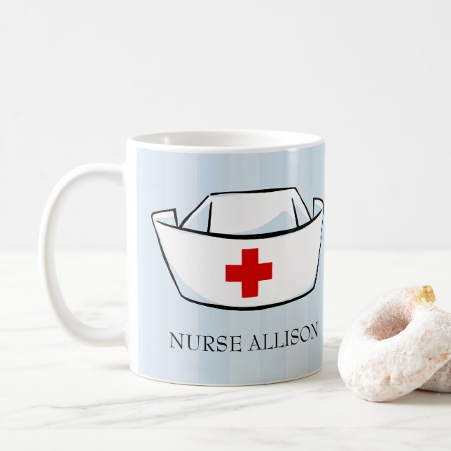 Aufwertungsname Kaffeetasse (Mit Donut)