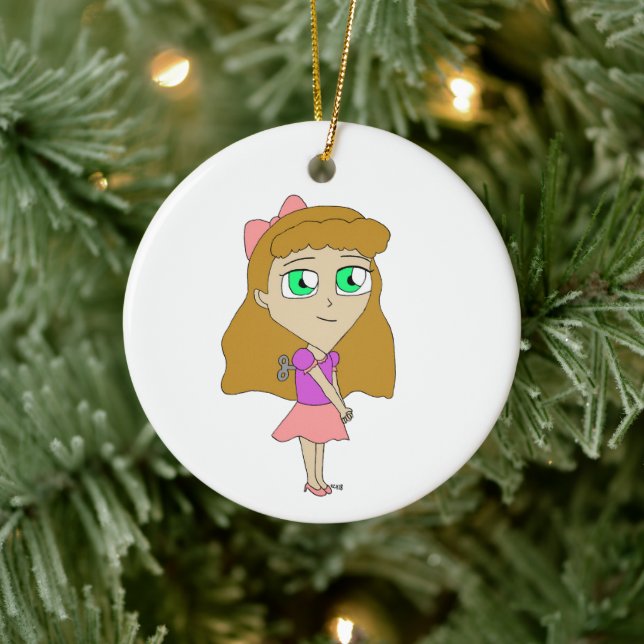 Aufzieh-Chibi Keramik Ornament (Baum)