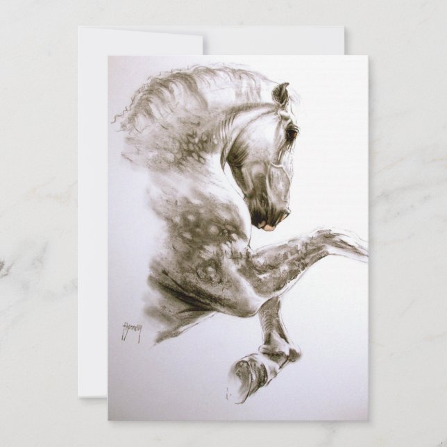 Aufzuchtpferd Einladung (Vorderseite)