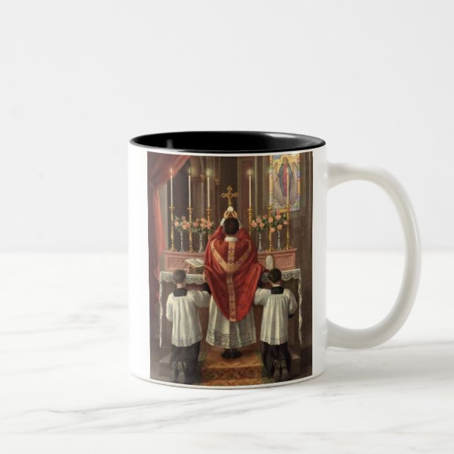 Aufzug der Massenpriesterschaft Zweifarbige Tasse (Rechts)