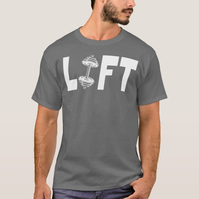 Aufzug Fitnessstudio Zitat T-Shirt (Vorderseite)