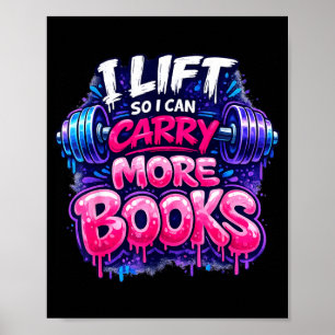 Aufzug kann mehr Bücher lustige Leserzitat Buch tr Poster