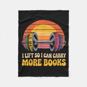 Aufzug kann mehr Bücher tragen Lesekomödie Workout Fleecedecke
