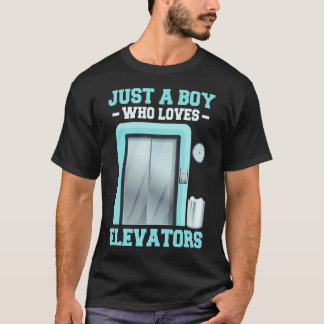 Aufzug Liebhaber Aufzug Knopf T-Shirt