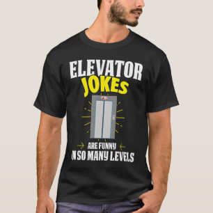 Aufzug Mechanischer Aufzug Techniker Reparatur T-Shirt