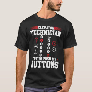 Aufzug Mechanischer Aufzug Techniker Reparatur T-Shirt