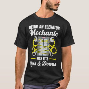 Aufzug Mechanischer Aufzug Techniker Reparatur T-Shirt