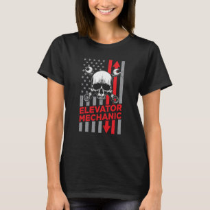 Aufzug Mechanischer Aufzug Techniker Reparatur T-Shirt