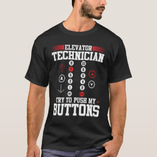 Aufzug Mechanischer Aufzug Techniker Reparatur T-Shirt