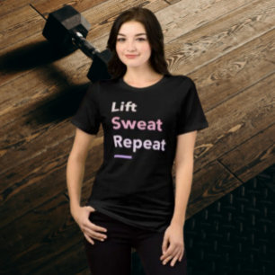 Aufzug. Schwitzen. Wieder von vorne. Tri-Blend Shirt