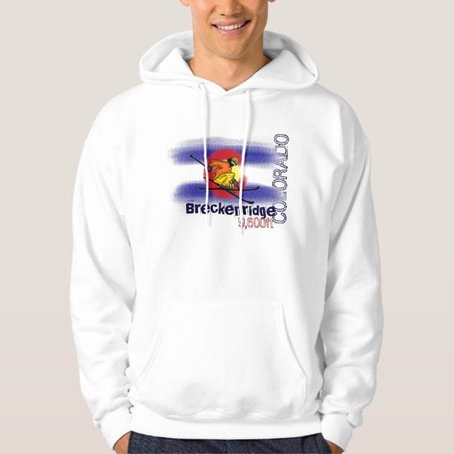 Aufzug-Ski Hoodie Breckenridges Colorado (Vorderseite)