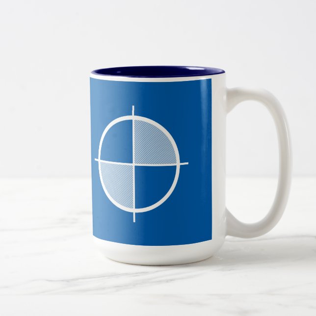 Aufzug-Symbol-Tasse (Licht) Zweifarbige Tasse (Rechts)