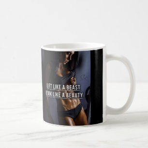 Aufzug wie eine Bestie, wie eine Schönheit aussehe Tasse