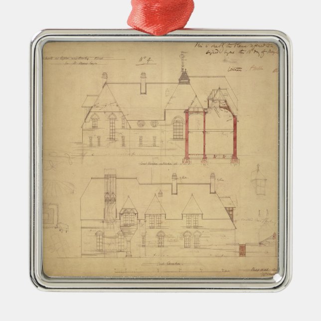 Aufzüge für das rote Haus, Bexley Heide (sperren Silbernes Ornament (Vorne)