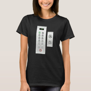 Aufzüge Lift I Aufzugtasten I Aufzug-Mechanik T-Shirt