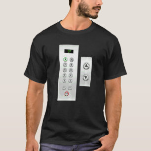 Aufzüge Lift I Aufzugtasten I Aufzug-Mechanik T-Shirt