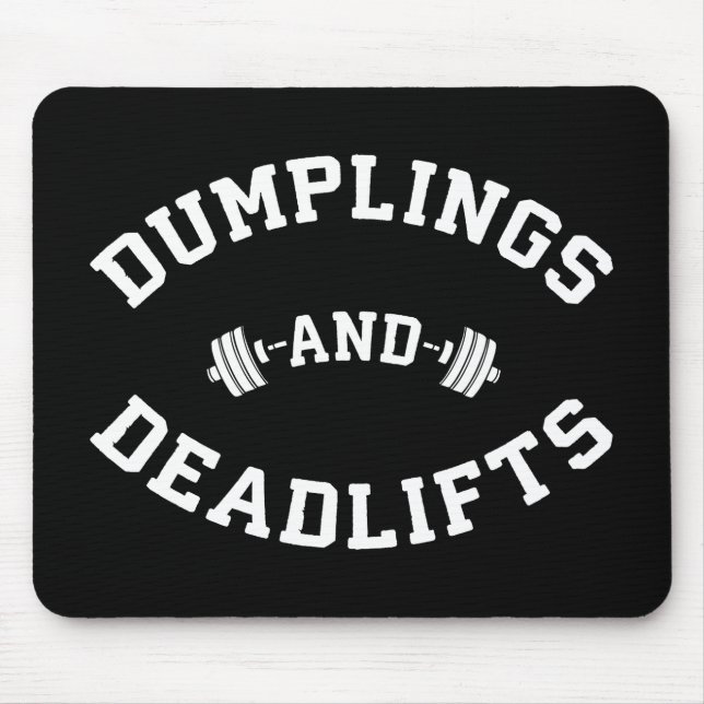 Aufzüge und Dumplings - Funny Bulking Novelty Mousepad (Vorne)
