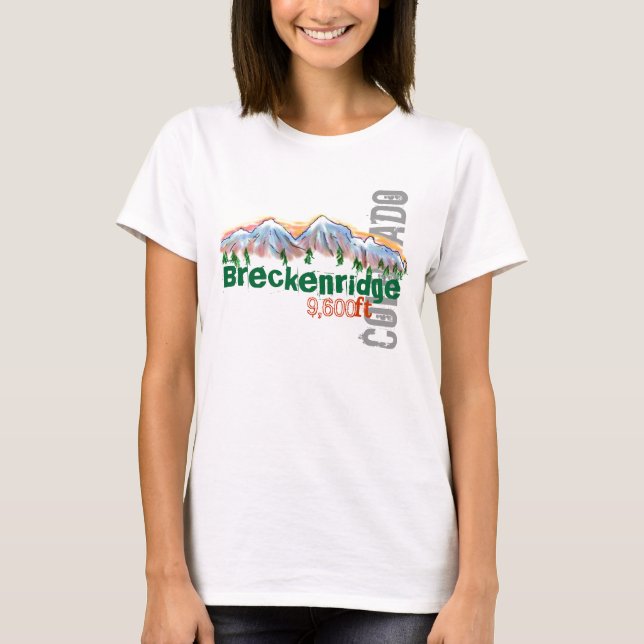 Aufzugt-stück Breckenridges Colorado T-Shirt (Vorderseite)