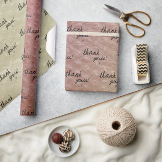 Aug. Sketch Bubble Wrap Reseller Vielen Dank Geschenkpapier