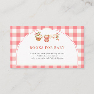 Augapfel-Baby-Shower-Bücher-für-Baby-Karte Begleitkarte