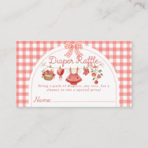 Augapfel-Baby-Shower Rot Gingham