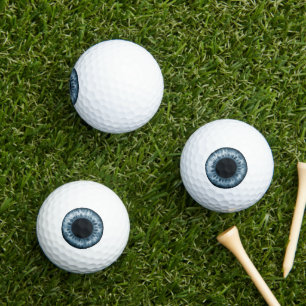 Augapfel blaue Iris Auge lustiger Streich Witz Neu Golfball