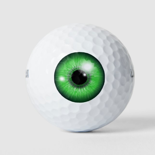Augapfel-Golfbälle in Grün Golfball (Vorderseite)